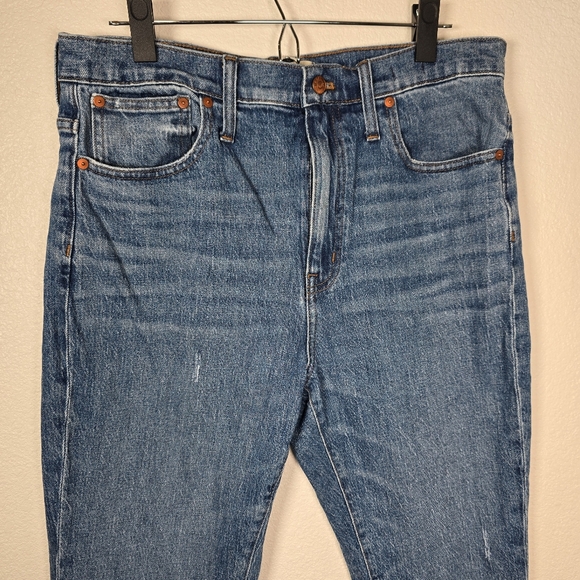 Madewell Womens Blue The High-Rise Slim Crop‎ Boyjean in Melbourne Wash Size 30 - Picture 4 of 12